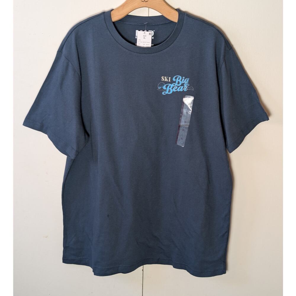 Mad Engine Big Bear Ski Wonderland Blue T-Shirt XL